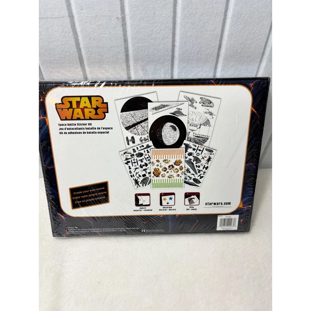Star Wars Space Battle Sticker Kit Sandylion 155 Stickers 14 Punch-Outs Sealed